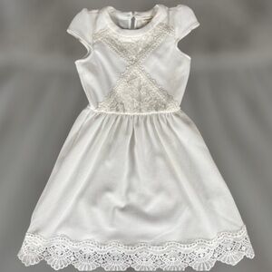 Girls size 10 cream colored dress NWT